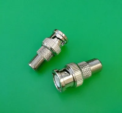 (2 PCS) BNC Male To F Female Connectors - USA Seller • $7.99