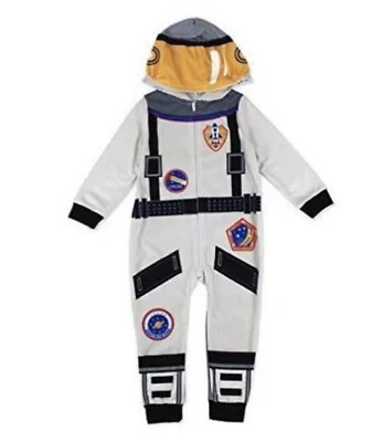 NWT 2t Girls Boys Astroanut Sleeper Pajamas Hoodie Sleepimini Uniform Costume Pj • $20.80