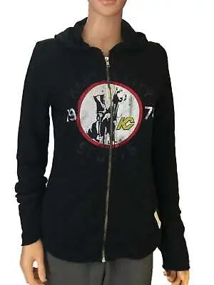 $59.99 • Buy Kansas City Scouts Retro Brand Women Black Quad Blend Zip Up Hoodie Jacket