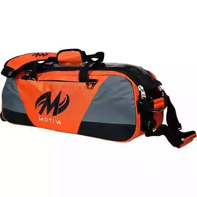 Motiv Ballistix 3 Ball Tote Tangerine Bowling Bag • $104.95