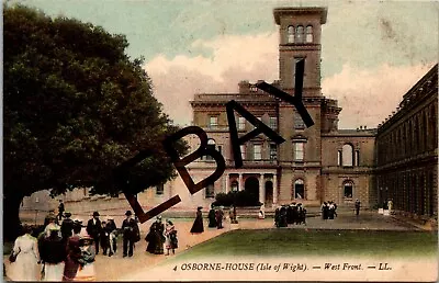 Osborne House West Front Isle Of Wight 1907 Ll Vintage Postcard • £4.99