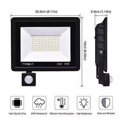 LED RGB Flood Light 200W 150W 100W 50W Outdoor Floodlight Waterproof IP65 • $12.99