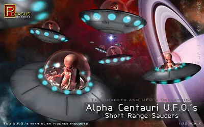 Alpha Centauri UFOs Short Range Saucers Model Kit • £28.91