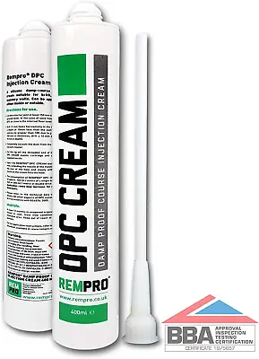 Rempro 1 X 400Ml DPC Damp Proofing Course Cream - Barrier Treatment & Control Of • £20.79