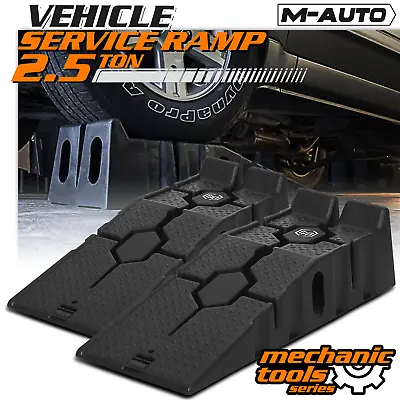 Pair Vehicle Maintenance Ramp Car Truck Oil Changing 7  Repair Lift 10000 Lb GVM • $88.99