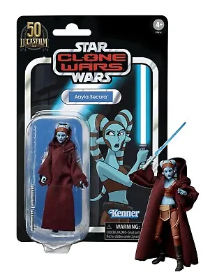 Kenner Star Wars Aayla Secura The Clone Wars 3.75  Figure Mint On Card • $16.88