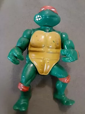 Tmnt 1988 Michelangelo Hard Head Action Figure Mike Mikey Ninja Turtle Original  • $3.15