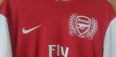 £105 • Buy Orginal Arsenal Home Football Shirt Large 2011/12 125 Years Anniversary, Used
