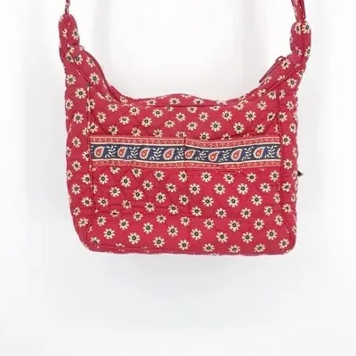 Vera Bradley Americana Red With Daisies Retired Shoulder Bag • $12.99