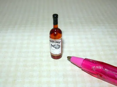 Miniature Single Liquor Bottle For DOLLHOUSE Bar #11  1:12 Scale (1  Tall) • $2.98