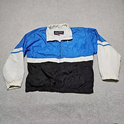 Vintage Pacific Trail Jacket Mens Large Blue Windbreaker Full Zip 80s 90s • $23.76