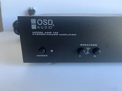 OSD Audio AMP120 Stereo Amplifier AMP 60 Watts/160 Watts Bridged Mono 8 Ohms 120 • $59.95