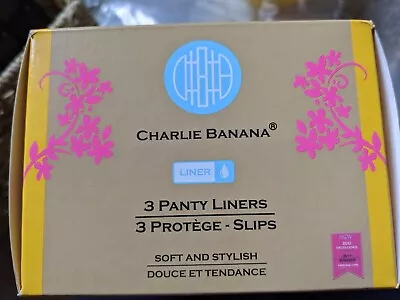 Charlie Banana Reusable Panty Liners - 3 + Bag • £12.50