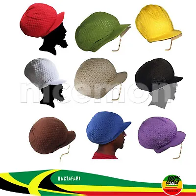 Rasta Rastafari Dreadlocks Reggae Dreads Hat Cap Jamaica Marley 100% Cotton M/L • $18.99