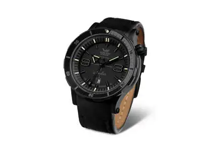 Vostok Europe Anchar Automatic Watch Black 48.7 Mm Tritium NH35A-510C553 • $660