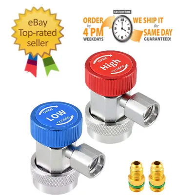 A/C Air Condition R134A Quick Coupler Adapter High Low Manifold Gauge Connector • $15.99