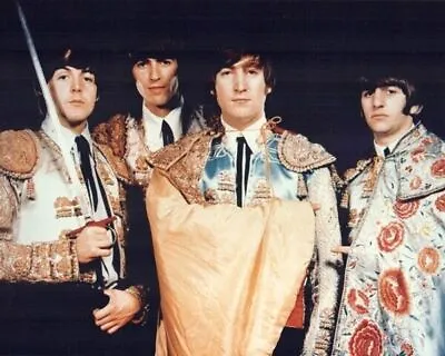 The Beatles 1965 Pose In Spanish Matador Outfits Paul Holding Sword 24x36 Poster • $29.99