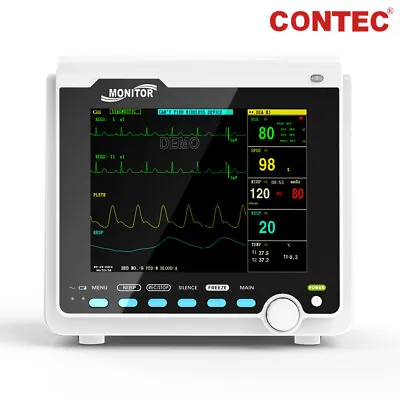 CMS6000 Patient Monitor Vital Signs ICU Cardiac Machine Optional CO2BagPrinter • $658