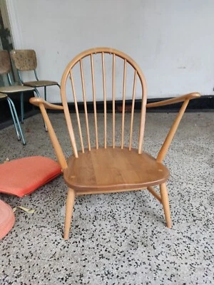 £245 • Buy Vintage Ercol Model 305 Tub Armchair. Blonde Elm & Beech