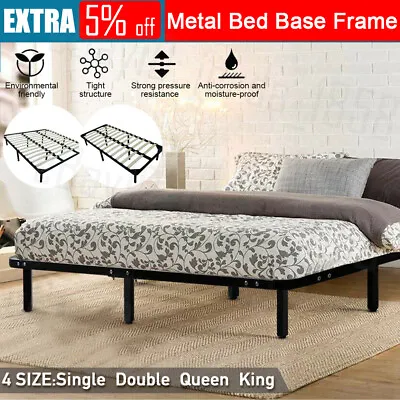 $116 • Buy Bed Frame Queen Double Single King Mattress Base Metal Platform Zinus QuickLock