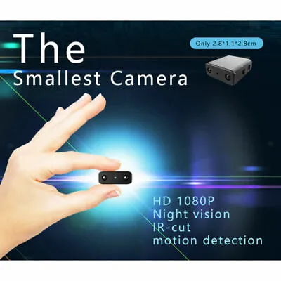 XD Mini Micro Spy HD 1080P Camera Night Vision For Home Office Car Indoor • £12.22