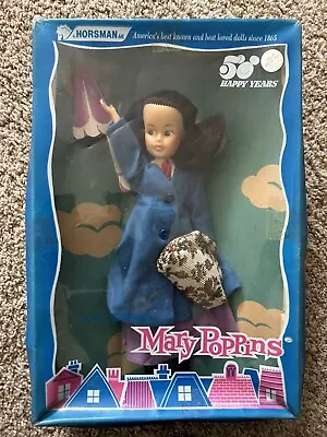 Mary Poppins Doll NRFB Vintage 1960's HORSMAN Mary Poppins 12  With Hat AND Bag • $29.95