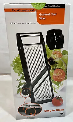 Professional Gourmet Chef Mandoline Slicer Stainless Steel Blades New In Box • $21.99