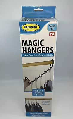 Ideaworks Magic Hangers As Seen On TV Set Of 10 Closet Clothes Organizer Hanger • $8.49