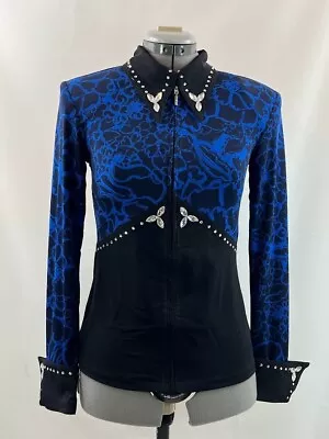 Large Western Show Pleasure Rail Shirt Jacket Clothes Showmanship Horsemanship • $89.98