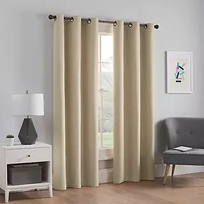 1 Panel Microfiber Total Privacy Blackout Thermal Grommet Window Curtain42 X63  • $233.86