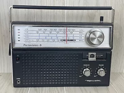 Vintage Realistic Radio PortaVision-5 Model 12-765 Tandy Radio Shack Multi-Band • $30
