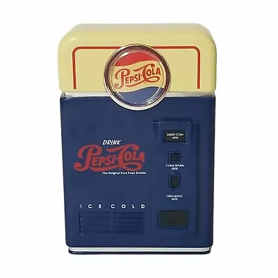 Pepsi Cola Drink Mini Vending Machine 1996 Coin Sorter Bank Plastic  • $14