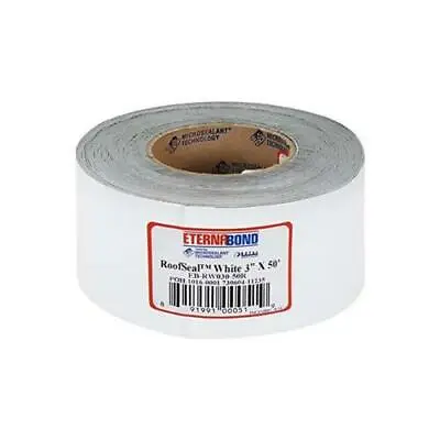 $47.95 • Buy 3  X 50' Eternabond RV Roof Tape RVSeal White EB-RVW030-50NS EPDM Rubber Roof