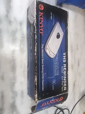 Kinyo VHS Video Cassette Tape Rewinder UV-428 Auto Stop Start Tested • $30