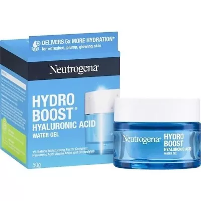 Neutrogena Hydro Boost Hyaluronic Acid Water Gel Moisturizer 50g Free Shipping • $22.25