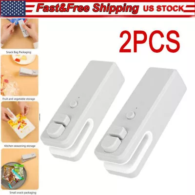 $6.79 • Buy USB Rechargeable Mini Heat Sealing Machine Household Portable Snack Bag Sealer