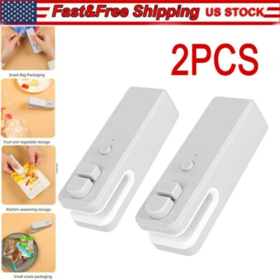 $11.43 • Buy USB Rechargeable Mini Heat Sealing Machine Household Portable Snack Bag Sealer