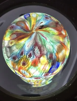 Vintage Italian Murano Millefiori Art Glass Lamp Globe Shade • $1879