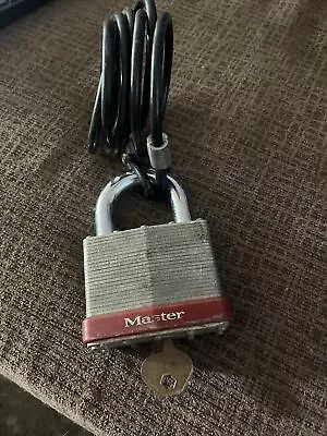 Vintage Master Lock Model #19 W/ Original Key 10A347 Padlock Milwaukee Wisconsin • $69.99