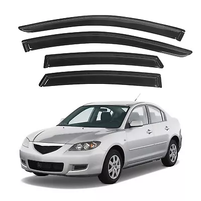 KPY Rain Guards Window Visors For Mazda 3 Sedan 2004-2009 4-Piece (Tape-On) • $43.74