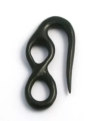 £5.99 • Buy Organic Ear Tribal Carved Bon Curved Stretcher Taper Expander Plug Tunnel UK