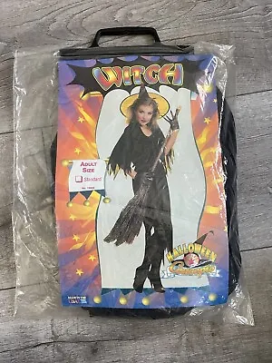 Vintage Rubies Halloween Concepts Witch Black Dress & Belt Costume Size Standard • $14.99