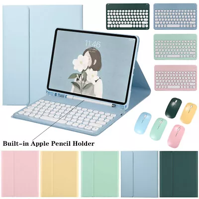 $50.99 • Buy Bluetooth Keyboard Mouse With Case Cover For IPad 5 6 7 8 9th Gen 2021 Air Pro