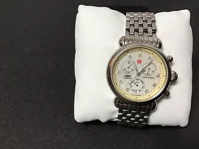 Michele CSX Watch Diamond Mother Of Pearl  Chronograph MW03M00A0046 SS 36mm • $325