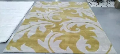 GOLD / IVORY 8'-3  X 11' Back Stain Rug Reduce Price 1172704931 SOH841A-9 • $290