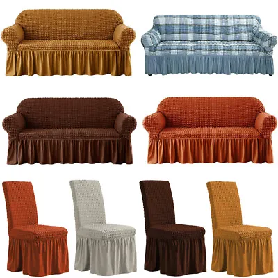 3D Bubble Lattice Stretch Sofa Covers Spandex Chair Couch Slipcover Protector • $10