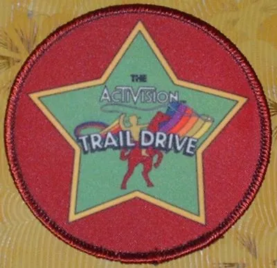 👀🕹 ~ Atari Video Game Vintage 80's Activision Patch -- Stampede Trail Drive ~ • $39.95