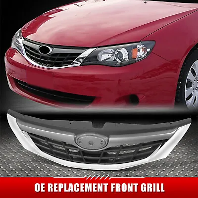 For 08 Subaru Impreza OE Style Chrome Moulding Front Bumper Grille W/ Badge Slot • $130.20