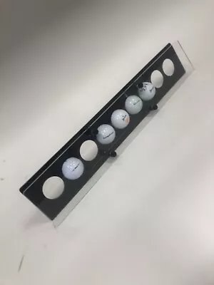 £17.50 • Buy Golf Ball Display - Wall Mounted - Signed - Hole In 1 - Black Acrylic- 11 Ball