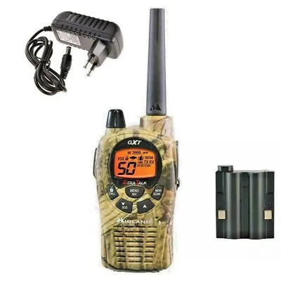 1 Walkie Talkie Midland GXT1050 5W Vox With Battery And Charger Pack Single • $78.70